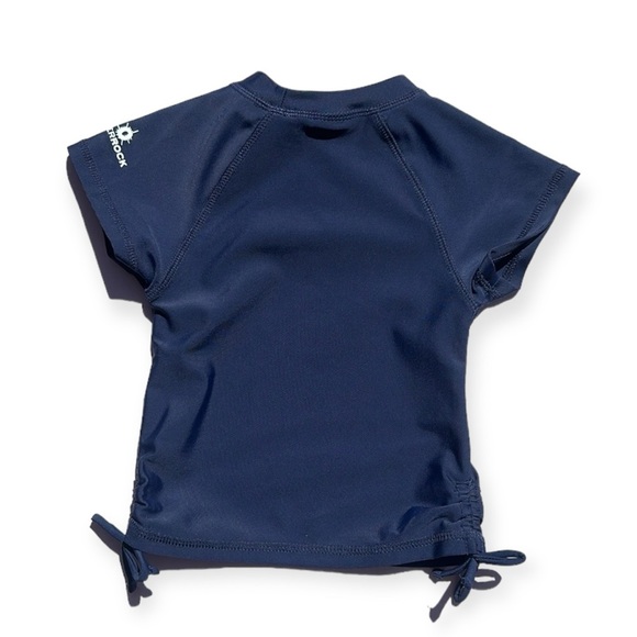 Snapper Rock UPF 50+ Navy Rash guard Short Sleeve Size 3 (2-3 years) New w/ Tag - Picture 2 of 8